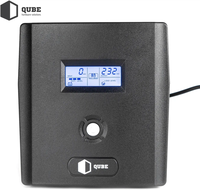 ИБП QUBE DG 1250 1250VA/720W LCD 4 x Schuko RJ-45 USB (QBDG1250) - Фото 7 ИБП QUBE DG 1250 1250VA/720W LCD 4 x Schuko RJ-45 USB (QBDG1250) - изображение 7