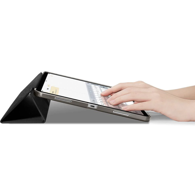 Чехол книжка Spigen Liquid Air Folio со складной крышкой для iPad 12.9 2020-2022 M1/M2, Black - изображение 9