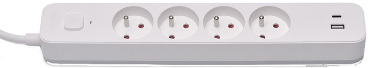 Listwa zasilająca SAVIO LZ-11 1.5 m 4 gniazda + USB-A + USB-C Biała (5901986047865) - obraz 3