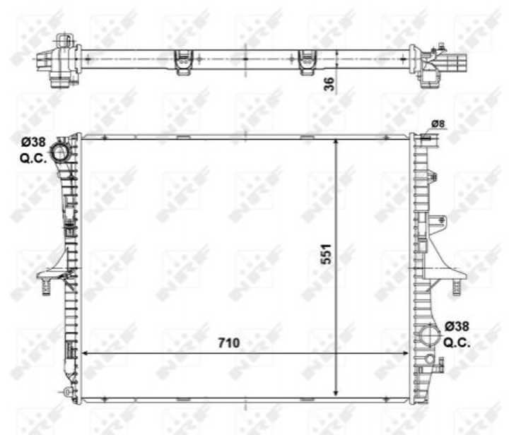 Радиатор NRF 53798 NRF (53798) - изображение 1