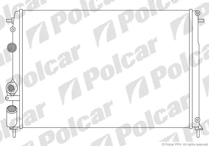 Радіатор Renault Megane, 1,4-2,0, 96-03 Polcar (600708A5) - зображення 1