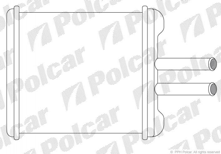 Радиатор печки Daewoo Lanos/Nubira -all Polcar (2912N8A1) - изображение 1