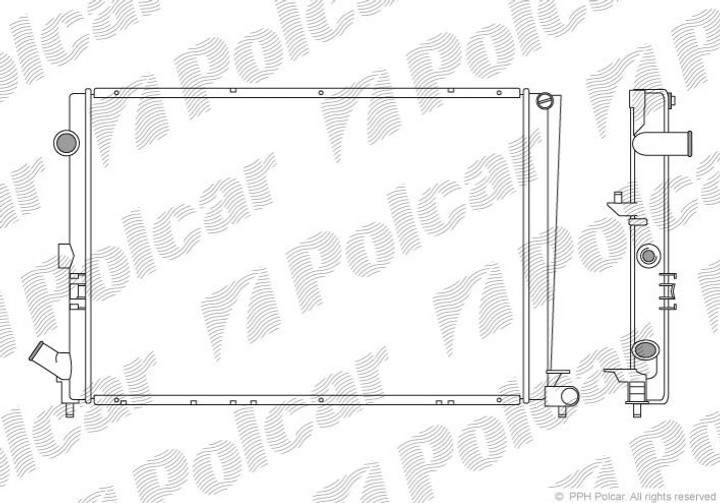 Радіатор охолодження Polcar (603208A2) - изображение 1