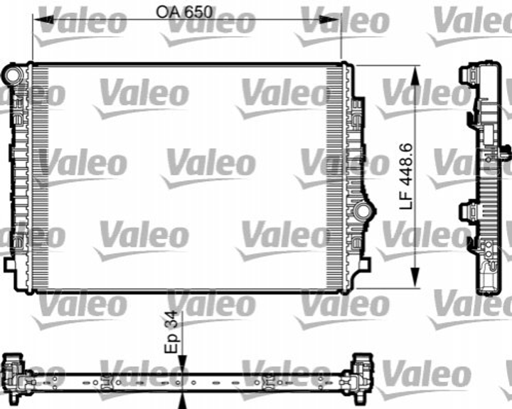 Радіатор охолодження двигуна VALEO 735549 Valeo (735549) - зображення 1