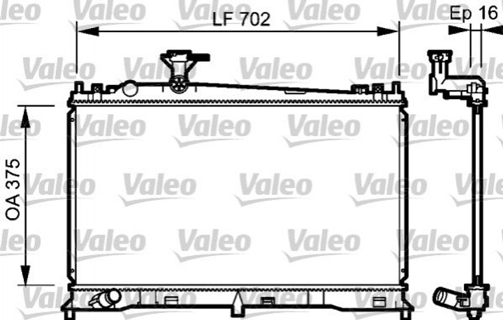 Радіатор охолодження двигуна VALEO 735053 Valeo (735053) - зображення 1