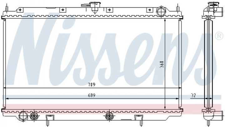 Радіатор охолоджування Nissens (62924A) - зображення 1