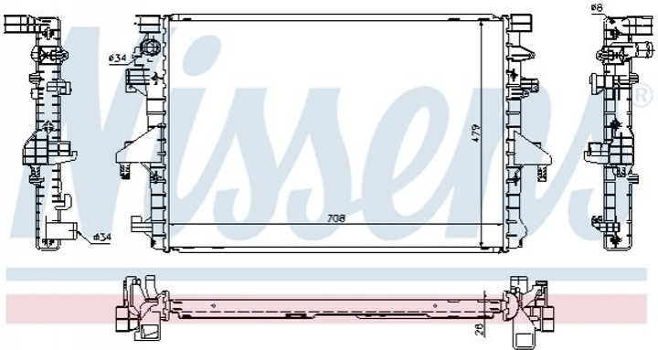 Радиатор Nissens (65285) - изображение 1
