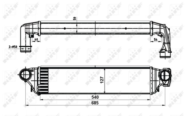 Радіатор NRF 30119A NRF (30119A) - зображення 1