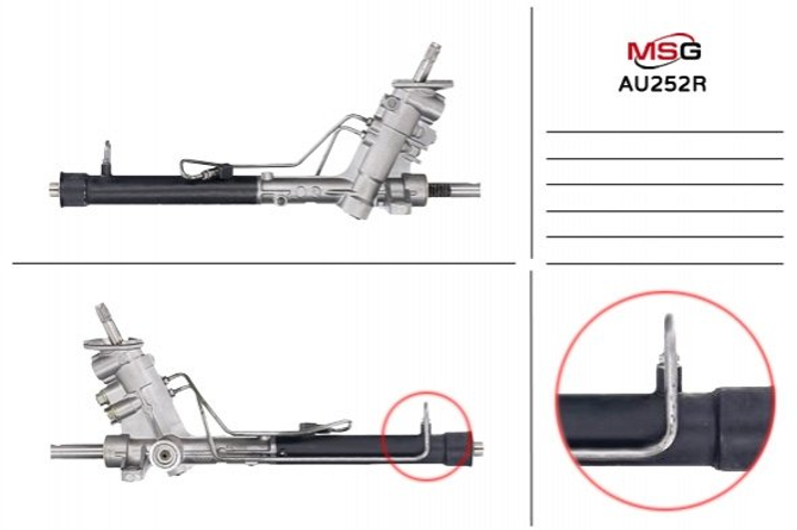 Рульова рейка з ГУР Audi A2 MSG (AU252R) - зображення 1