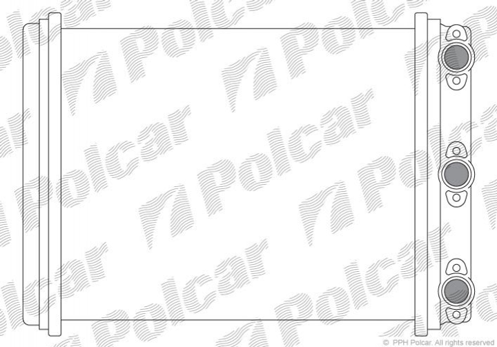 Радиатор печки DB W 124 Polcar (5014N81) - изображение 1