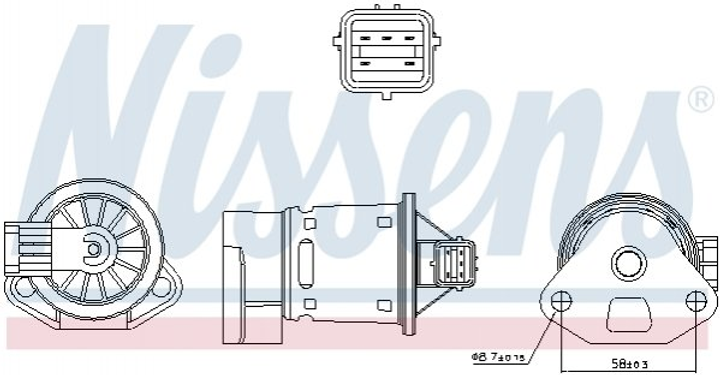 Клапан EGR Nissens (98246) - изображение 1
