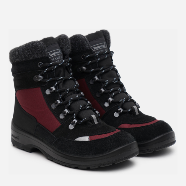 Жіночі зимові черевики низькі Kuoma Tuisku 1922-22 39 25.7 см Бордові з чорним (6410901195394) - зображення 2