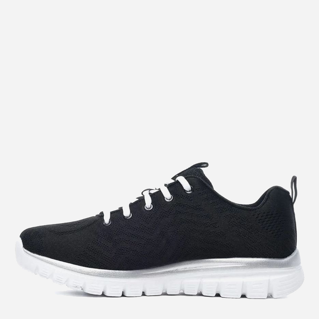 Жіночі кросівки для залу Skechers Graceful - Get Connected 12615W-BKW 37 (7US) 24 см Чорні (191665730194) - зображення 4