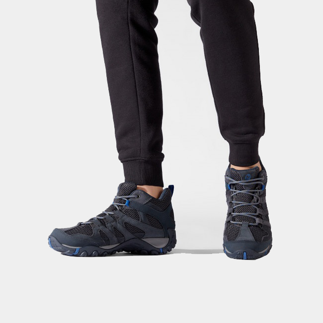 Buty trekkingowe męskie Gore-Tex Merrell Alverston Mid GTX M J033025 42 (8.5US) 26.5 cm Niebieskie (044211696782) - obraz 7