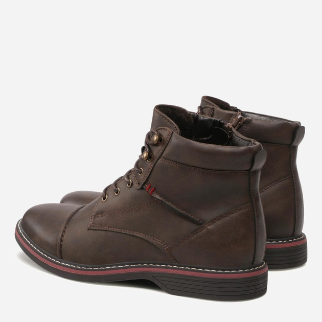 Botki męskie Ottimo MYL8377-10 43 28.6 cm Brązowe (5904248845919) - obraz 3