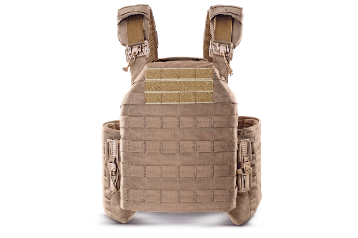 Плитоноска / тактичний жилет Plate Carrier U-WIN PRO зі швидким скиданням 250х300 з камербандами L під балістичні пакети Cordura 1000 Тан - зображення 2