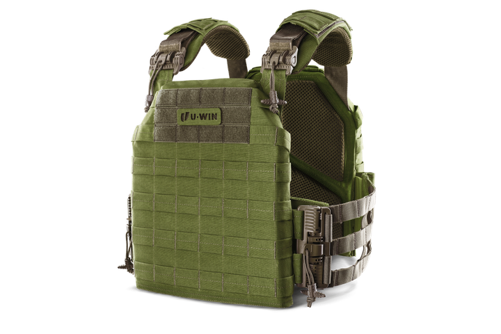 Плитоноска / тактичний жилет Plate Carrier U-WIN PRO зі швидким скиданням 280х360 зі скелетними камербандами Cordura 1000 Олива - изображение 1