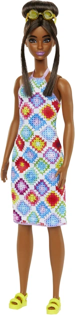 Lalka Barbie Fashionistas w kolorowej „szydełkowej” sukience (194735094035) - obraz 2