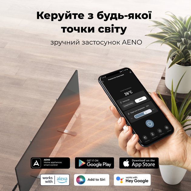 Конвектор AENO Premium Eco Smart GH4S LED Black (AGH0004S) - изображение 17