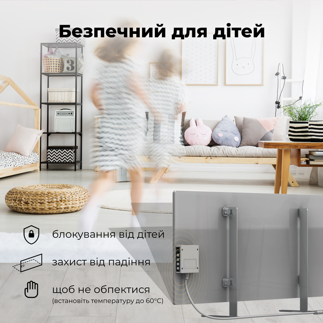 Конвектор AENO Premium Eco Smart GH5S LED Grey (AGH0005S) - изображение 14