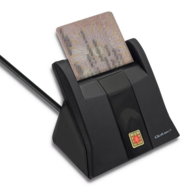 Skaner Qoltec USB 2.0/Type-C Smart ID (5901878506432) - obraz 3