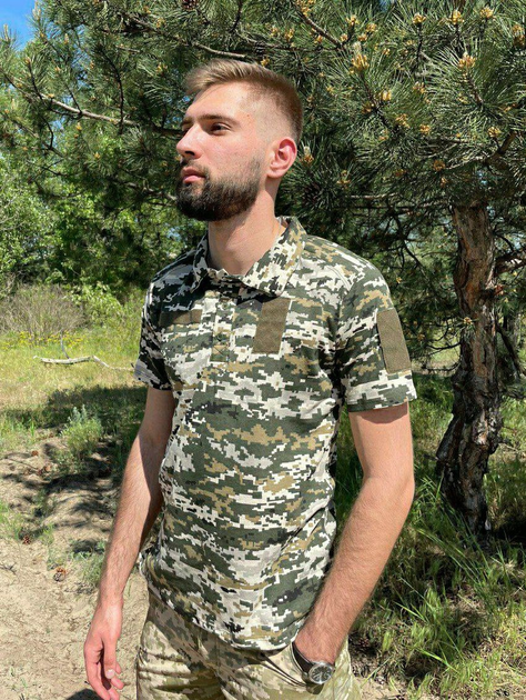 Військова тактична футболка з коротким рукавом Поло 58 Піксель - зображення 2