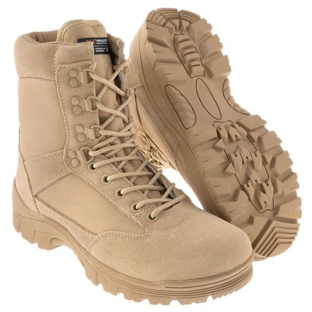 Тактические сапоги Mil-Tec Tactical Boots With YKK Zipper Хаки Размер 38 - изображение 1