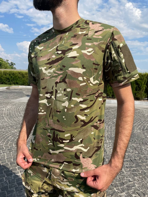 Летняя военная тактическая футболка 52 Мультикам - изображение 1