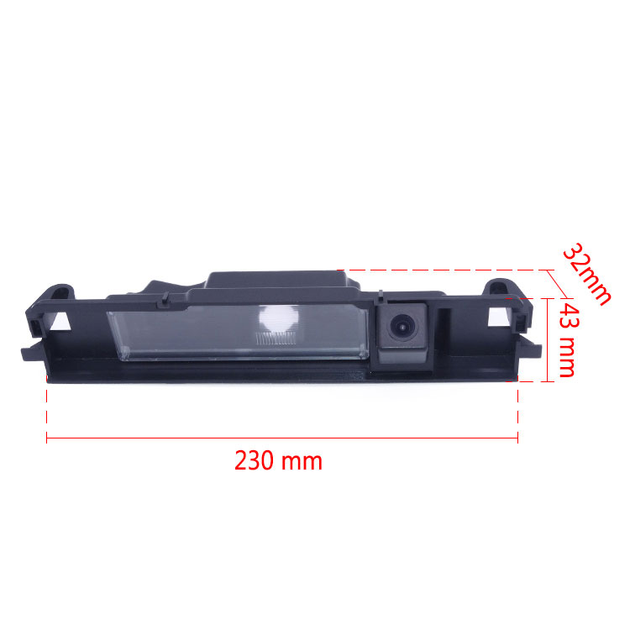 Крепление камера заднего вида, подсветка номерного знака Toyota Yaris, Vitz, 2006-2012 - изображение 3