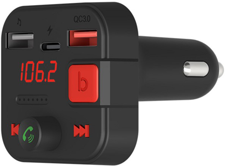 FM-transmiter Savio TR-15 z Bluetooth i ładowarką PD (5901986047889) - obraz 5