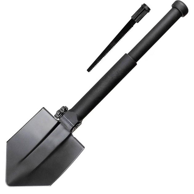 Саперная лопата складная MFH з пилою - Black - зображення 1