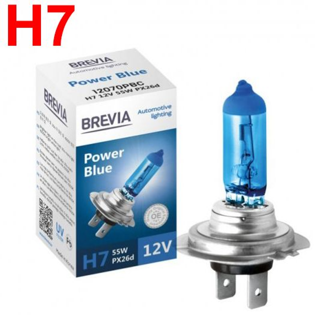 Автолампа галогенная Brevia Power Blue H7 12V 55W 4200K 1 шт (12070PBC ...