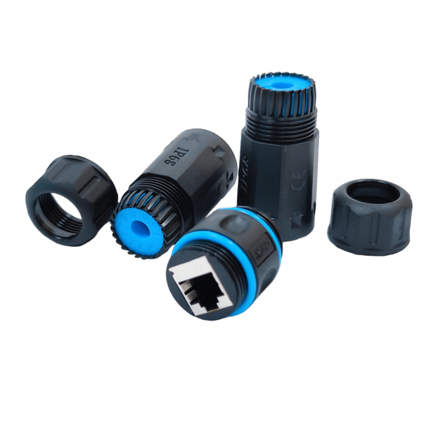 Водонепроницаемый соединитель Kingda IP68 RJ45-RJ45 STP кат 6 (KD-CP3010SHC6) - Фото 2 Водонепроницаемый соединитель Kingda IP68 RJ45-RJ45 STP кат 6 (KD-CP3010SHC6) - изображение 2