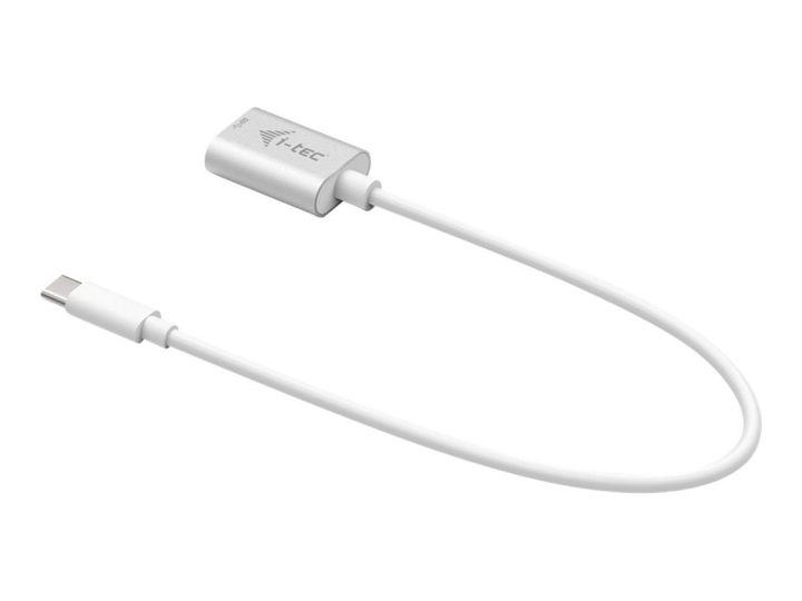 Kabel i-Tec USB Type-C do USB Type A 0,2 m Biały (8595611701337) - obraz 2