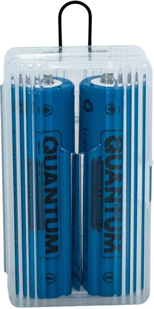 Набор аккумуляторов литий-ионных Quantum Li-ion NCM18650 3350 мА/ч 3С с клеммным выступом 2 шт (0746020702301) - Фото 3 Набор аккумуляторов литий-ионных Quantum Li-ion NCM18650 3350 мА/ч 3С с клеммным выступом 2 шт (0746020702301) - изображение 3