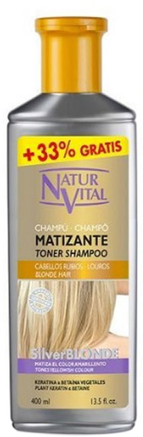 Szampon Naturvital Silver Blonde Mattifying Shampoo 400 ml (8414002078363) - obraz 1