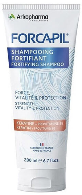 Зміцнювальний шампунь Arkopharma Forcapil Keratin Fortifying Shampoo 200 мл (3578835717037) - зображення 1