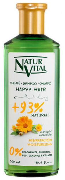 Зволожувальний шампунь для волосся Naturaleza Y Vida Happy Hair Hydration 300 мл (8414002079223) - зображення 1