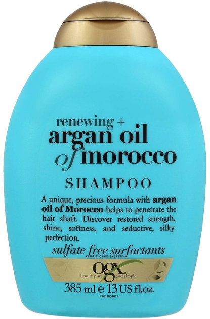 Szampon do oczyszczania włosówOgx Renewing Hair Shampoo Argan Oil 385 ml (22796976116) - obraz 1