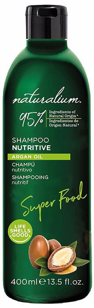 Szampon do regeneracji włosów Naturalium Super Food Argan Oil Nutritive Shampoo 400 ml (8435283612244) - obraz 1