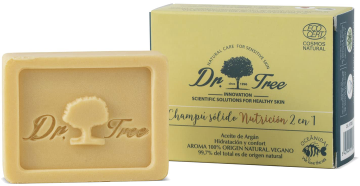 Szampon do regeneracji włosów Dr. Tree 2 in 1 Nourishing Solid Shampoo 75 g (8429449015864) - obraz 1