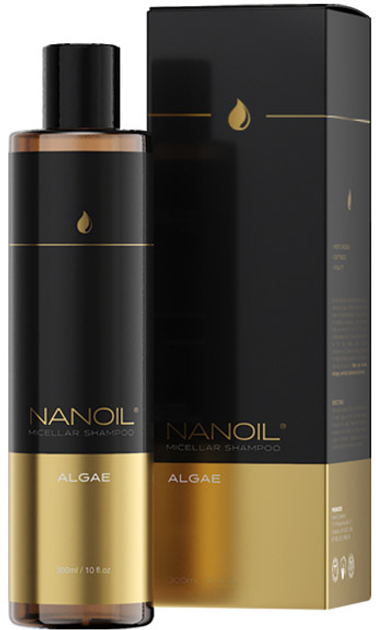 Szampon nawilżający do włosów Nanolash Micellar Shampoo Algae 300 ml (5905669547284) - obraz 1