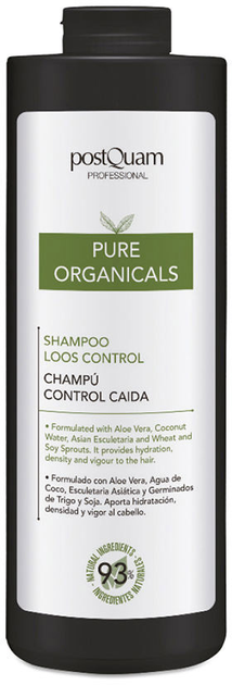 Szampon przeciw wypadaniu włosów Postquam Pure Organicals Shampoo Loos Control 1000 ml (8432729074666) - obraz 1