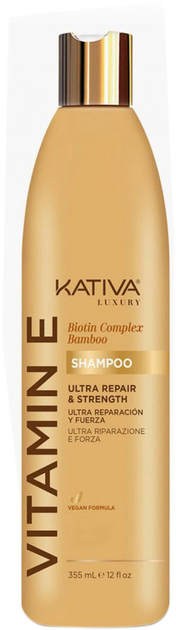 Шампунь для живлення волосся Kativa Vitamina e Biotina y Bamboo Shampoo 355 мл (7750075060852) - зображення 1