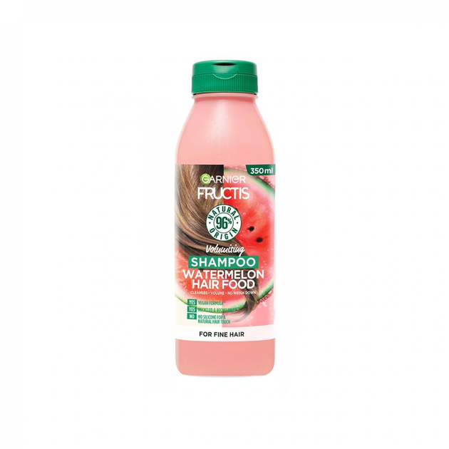Szampon Garnier Fructis Hair Food Watermelon Revitalizing Shampoo 350 ml (3600542389174) - obraz 2