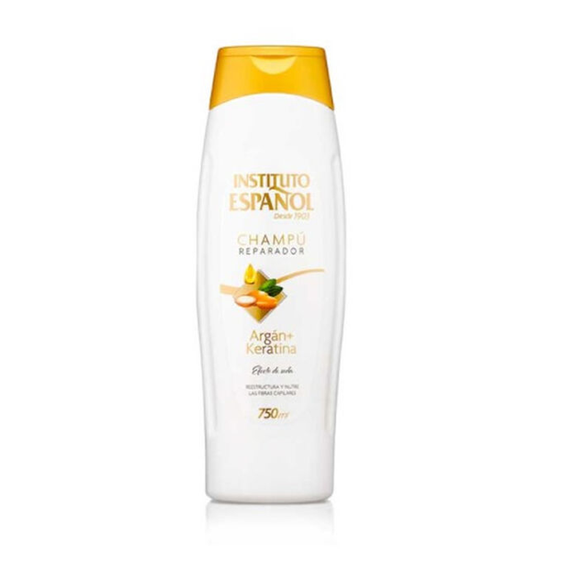 Відновлювальний шампунь Instituto Espanol Argan + Keratin Repairing Shampoo 750 мл (8411047160206) - зображення 2