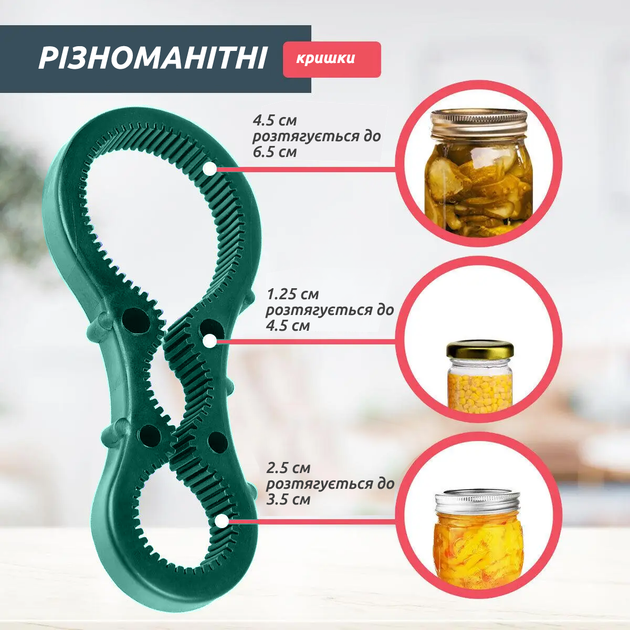 Евро ключ съемник резиновый для открывания и закрывания винтовых крышек ...