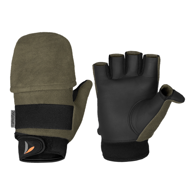 Рукавички тактичні польові універсальні рукавиці для мисливців та силових структур L Олива TR_6606L - зображення 1