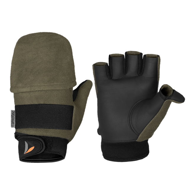 Рукавички тактичні польові універсальні рукавиці для мисливців та силових структур L Олива TR_6606L - зображення 1