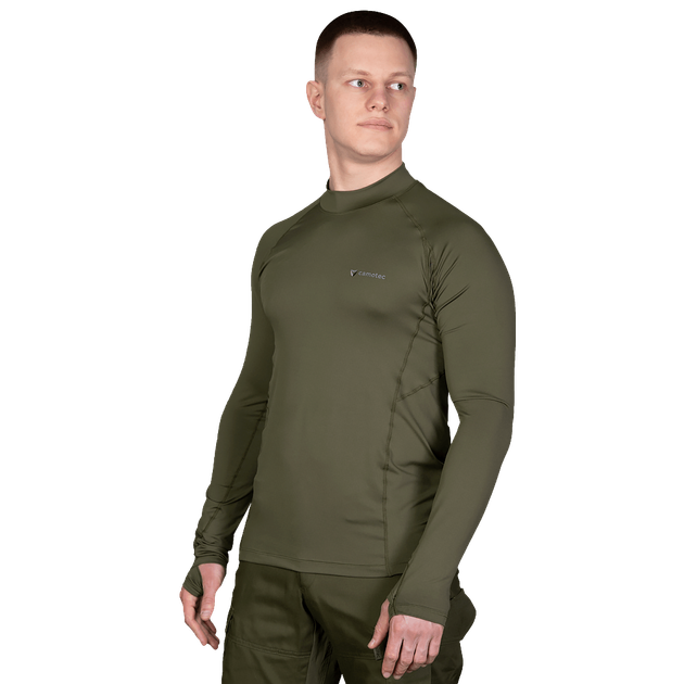 Лонгслив тактичечкий мужская футболка с длинным рукавом для силовых структур L Олива TR_7065L - изображение 2